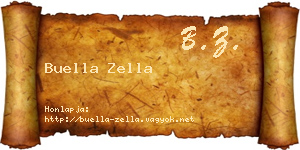 Buella Zella névjegykártya